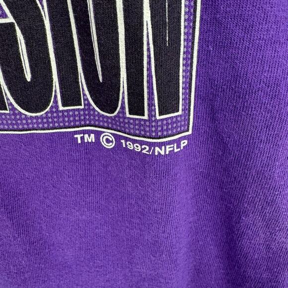 VTG Minnesota Vikings NFL Central Division 1992 Champions T-Shirt Mens XL Purple - Picture 4 of 9